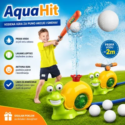 AquaHit - 2u1 prskalica za travnjak - igračka