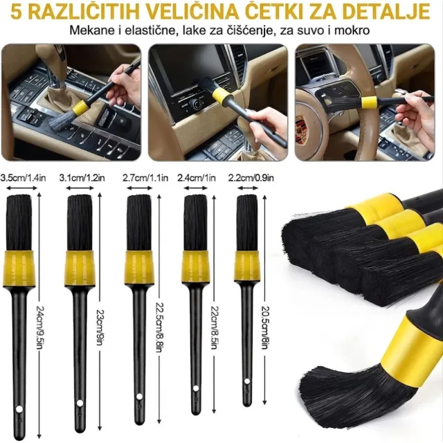 XXL Car Detailing Set – Profesionalni set za čišćenje automobila (22 kom) - Slika 3