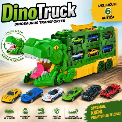 DinoTruck - Kamion dinosaur sa trkaćom stazom