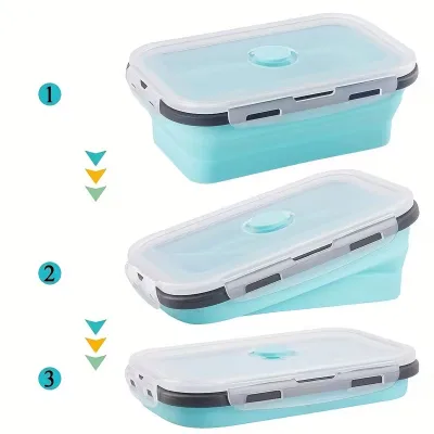 FlexiFresh | Silikonske sklopive posude (4 komada 350/500/800/1200ML) - Slika 5