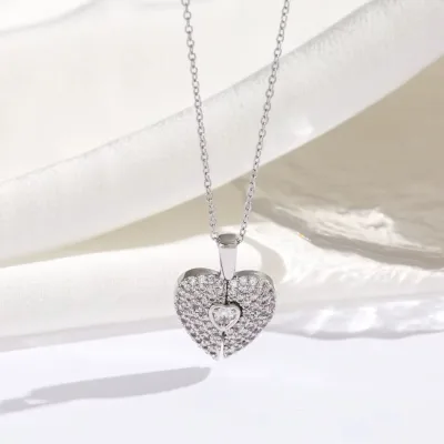 💖 Hidden Heart – Raskošna ogrlica sa skrivenim srcem - Slika 3