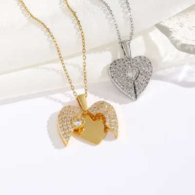 💖 Hidden Heart – Raskošna ogrlica sa skrivenim srcem - Slika 4