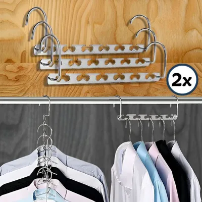 MaxiHanger | Metalne vešalice za uštedu prostora (2 komada) - Slika 2
