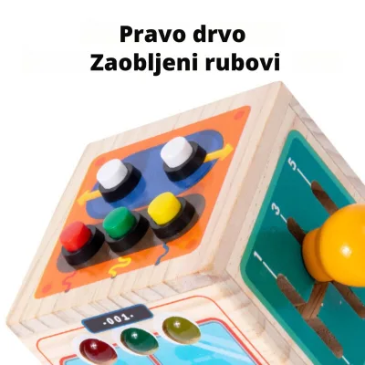 Montesori drvena edukativna igračka 6u1 LearningCube - Slika 3