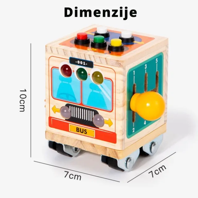Montesori drvena edukativna igračka 6u1 LearningCube