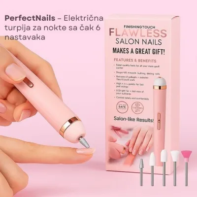 PerfectNails – Set od 5 nastavaka za manikir i pedikir kod kuće