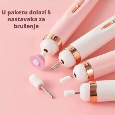 PerfectNails – Set od 5 nastavaka za manikir i pedikir kod kuće - Slika 2