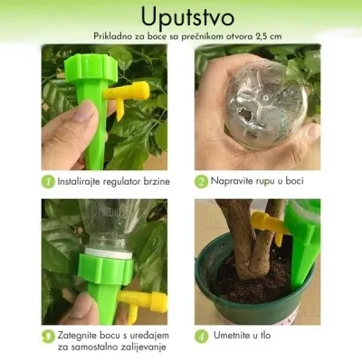 💧 Podesiv protok za svaku biljku