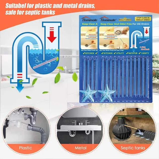 SaniSticks, set od 24 komada štapića za čišćenje odvoda 1 + 1 GRATIS - Slika 5