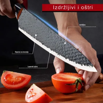 Set kuhinjskih noževa BlackEdge Pro Profesionalni kvalitet, izgled i preciznost u svakom sečenju - Slika 5