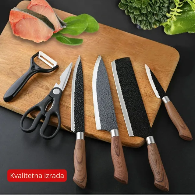 Set kuhinjskih noževa BlackEdge Pro Profesionalni kvalite...