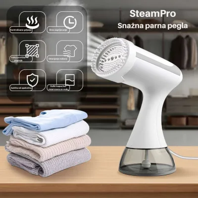SteamPro - Snažna parna pegla za profesionalno peglanje kod kuće