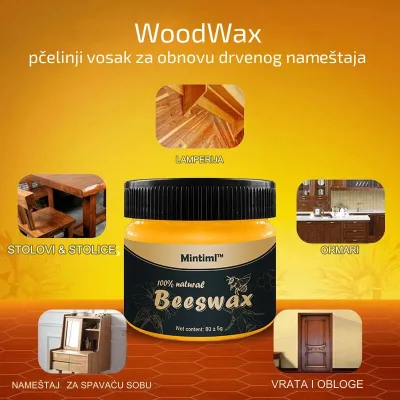 WoodWax, pčelinji vosak za obnovu drvenog nameštaja, parketa ili laminata 1+1 GRATIS! - Slika 2
