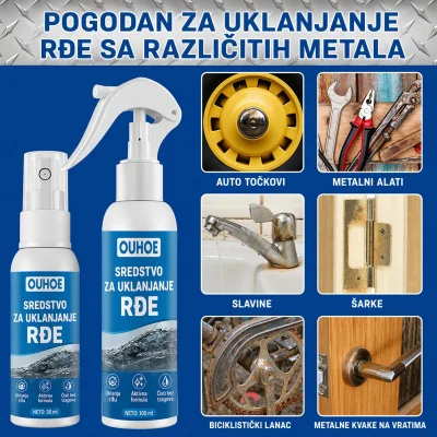 Rust Cleaner – Moćni sprej za uklanjanje hrđe i oksidacije (100 ml) - Slika 3